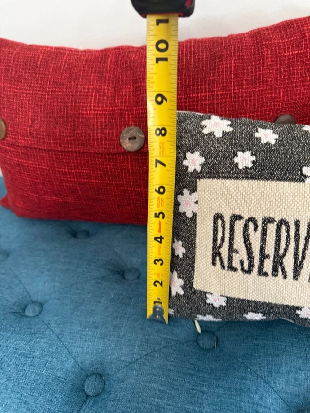 Reserved For The Dog-Black, Cream, Pink Floral Accent Pillow